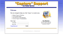 Tablet Screenshot of capturesupport.com